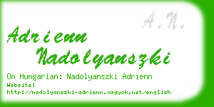 adrienn nadolyanszki business card
